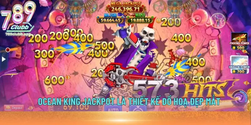 Ocean King Jackpot là thiết kế đồ hoạ đẹp mắt
