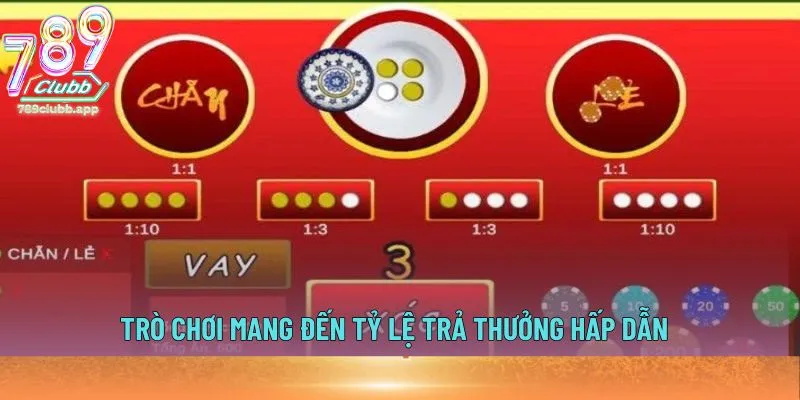 Trò chơi mang đến tỷ lệ trả thưởng hấp dẫn