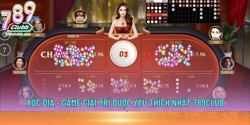 Xóc đĩa là tựa game hấp dẫn người chơi tại 789club